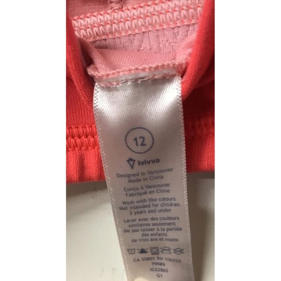 LOT Of 3 Ivivva by Lululemon Sports Bras size 12 Youth Girls; 1 Is Reversible!! - Picture 5 of 15